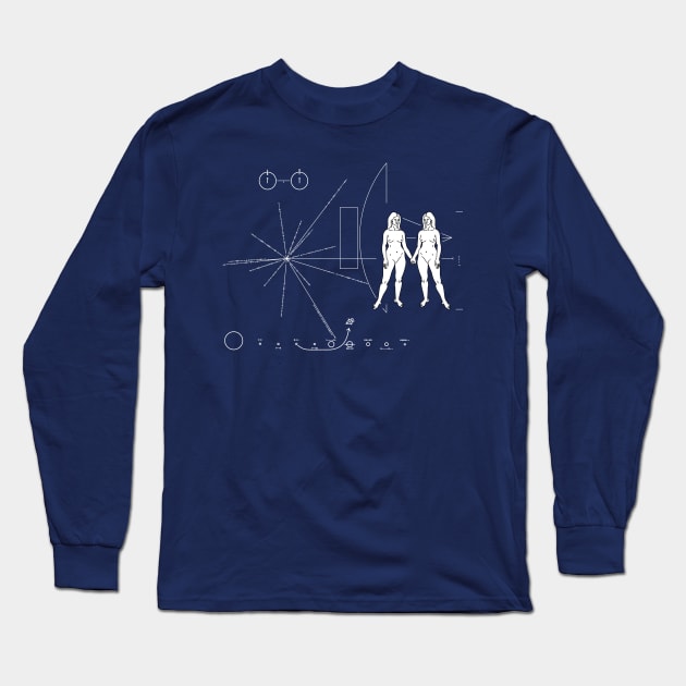 Lesbian Pride Pioneer Plaque Long Sleeve T-Shirt by Manikool